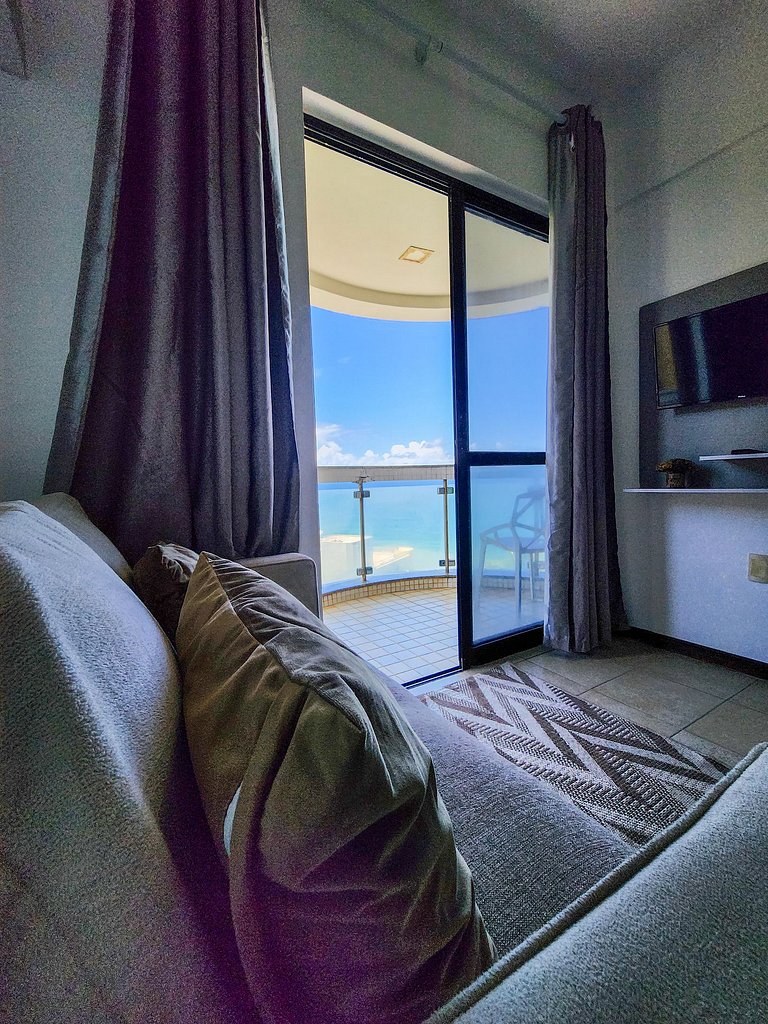 Apartamento vista mar, no bairro do Rio Vermelho.