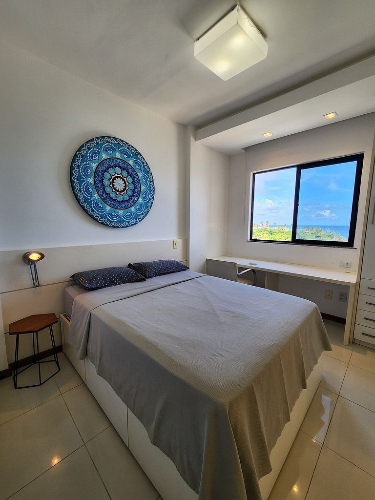 Apartamento vista mar, no bairro do Rio Vermelho