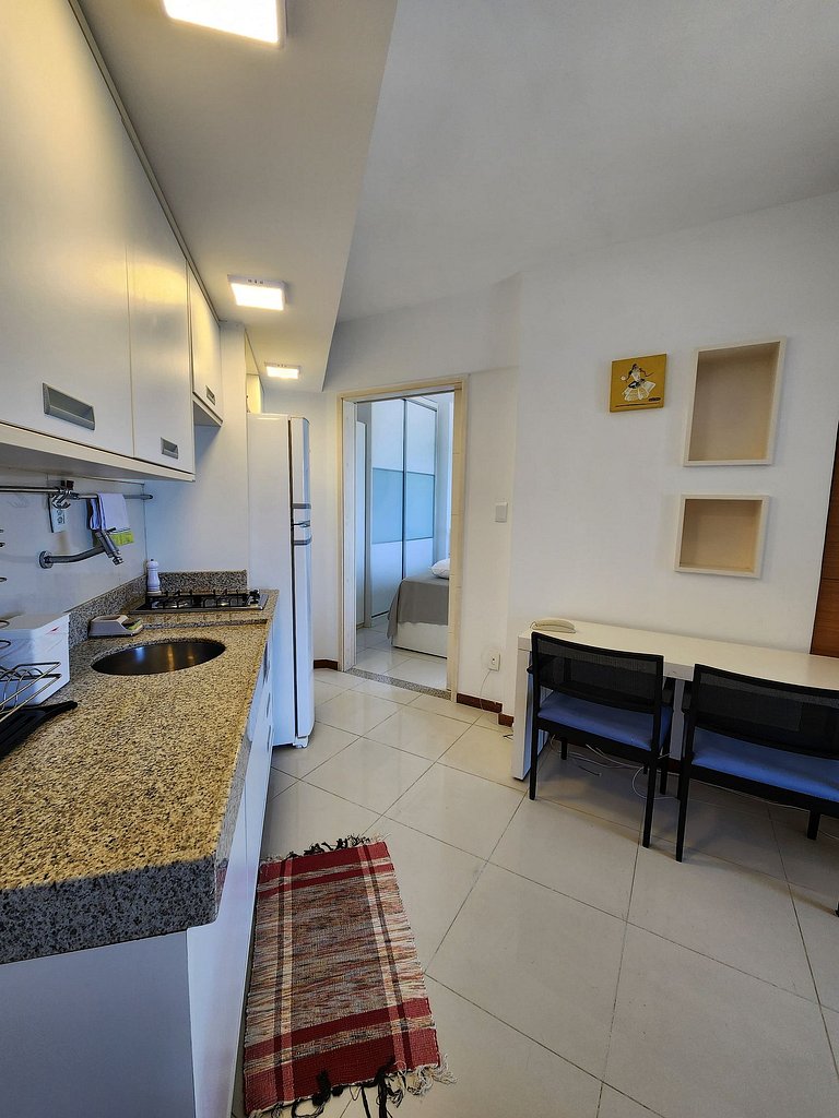 Apartamento vista mar, no bairro do Rio Vermelho