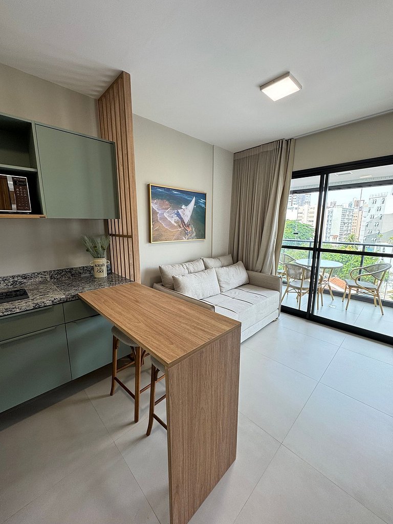 Novo apartamento e em ótima localização na Barra!