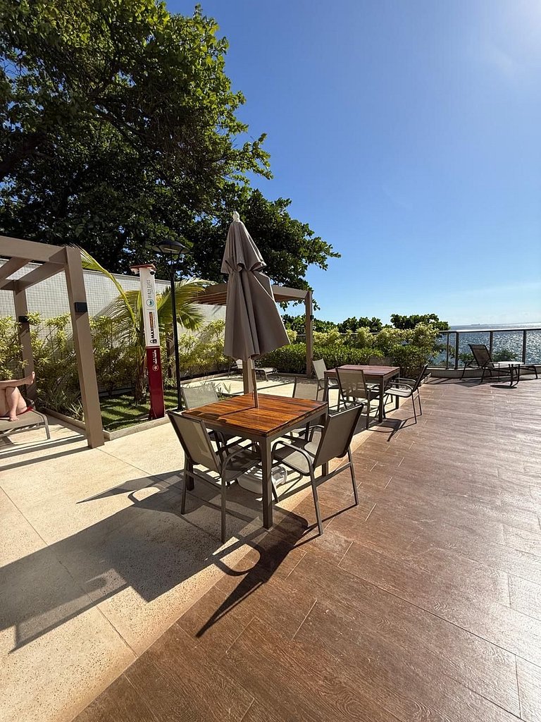 Beach Class Com Varanda e Vista Mar